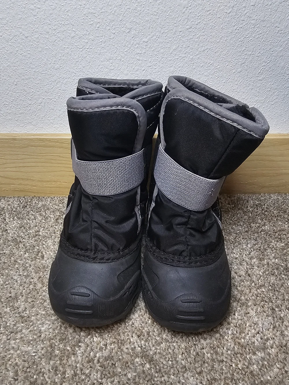 Kamik Kids Black and Gray Insulated Snow Boots